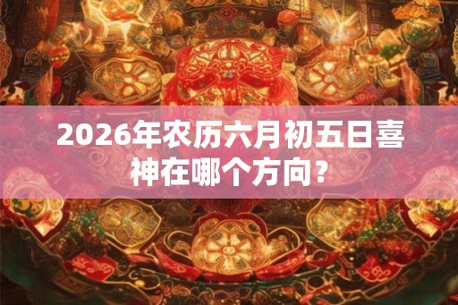 2026年农历六月初五日喜神在哪个方向？