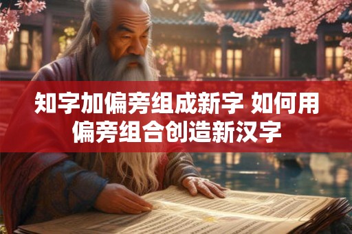 知字加偏旁组成新字 如何用偏旁组合创造新汉字