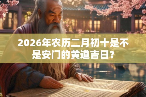 2026年农历二月初十是不是安门的黄道吉日？