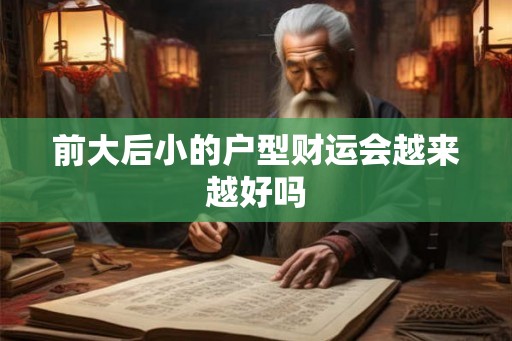前大后小的户型财运会越来越好吗