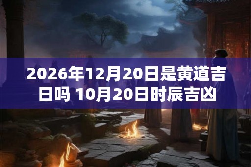 2026年12月20日是黄道吉日吗 10月20日时辰吉凶