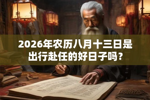 2026年农历八月十三日是出行赴任的好日子吗？
