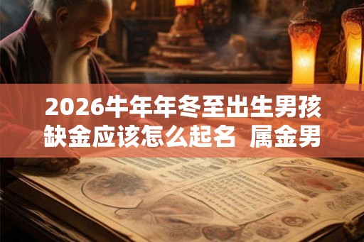 2026牛年年冬至出生男孩缺金应该怎么起名  属金男孩名字推荐