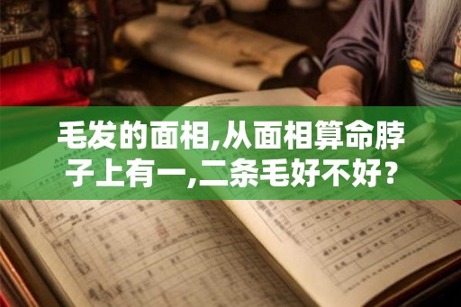 毛发的面相,从面相算命脖子上有一,二条毛好不好？