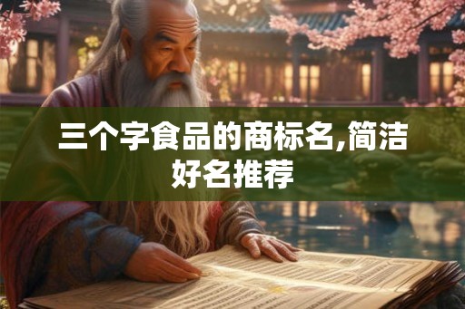 三个字食品的商标名,简洁好名推荐