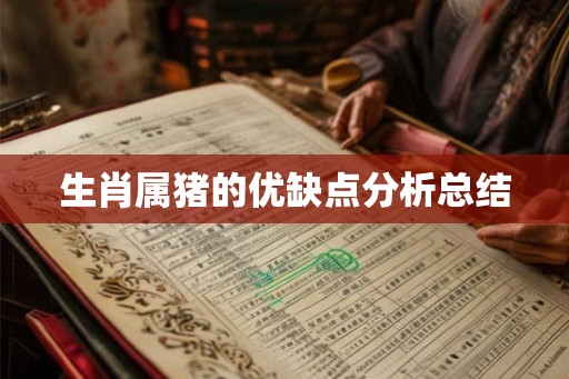 生肖属猪的优缺点分析总结