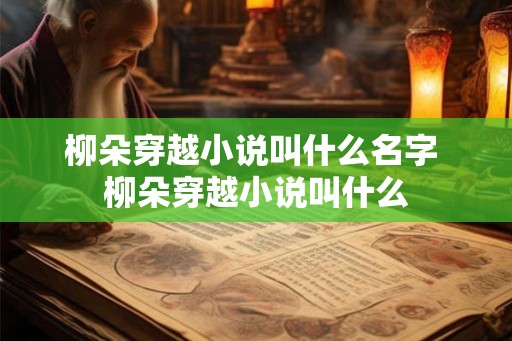 柳朵穿越小说叫什么名字 柳朵穿越小说叫什么