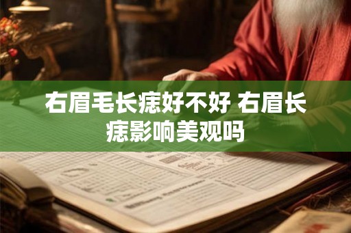 右眉毛长痣好不好 右眉长痣影响美观吗 右眉毛长痣好不好 右眉长痣影响美观吗