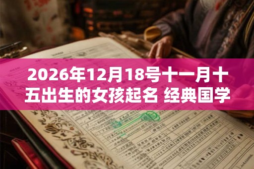 2026年12月18号十一月十五出生的女孩起名 经典国学 2026年12月18号十一月十五出生的女孩起名 经典国学