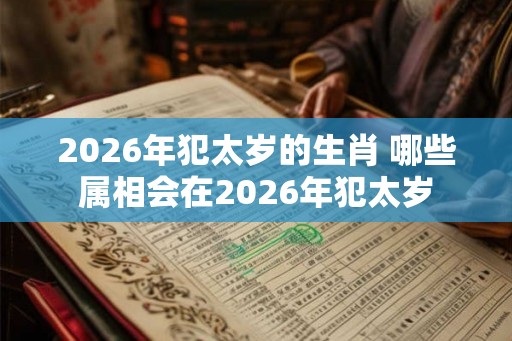 2026年犯太岁的生肖 哪些属相会在2026年犯太岁