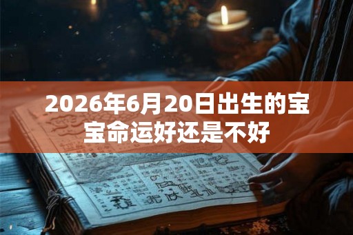 2026年6月20日出生的宝宝命运好还是不好 2026年6月20日出生的宝宝命运好还是不好