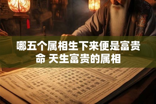 哪五个属相生下来便是富贵命 天生富贵的属相