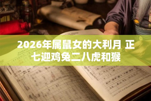 2026年属鼠女的大利月 正七迎鸡兔二八虎和猴
