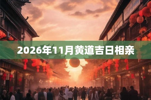 2026年11月黄道吉日相亲