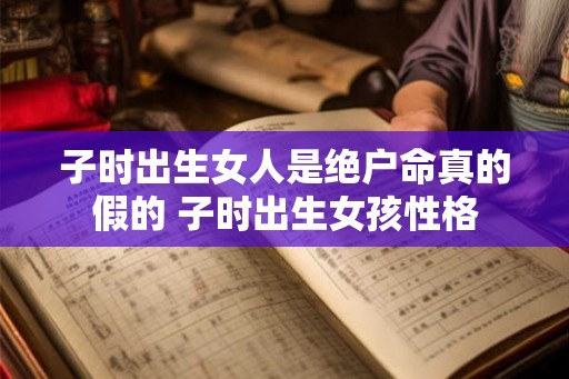子时出生女人是绝户命真的假的 子时出生女孩性格