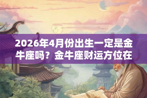 2026年4月份出生一定是金牛座吗?金牛座财运方位在哪? 2026年4月份出生一定是金牛座吗?金牛座财运方位在哪?