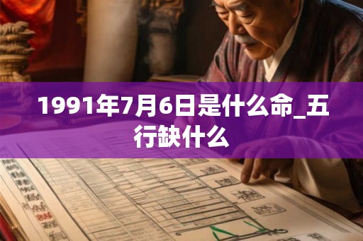 1991年7月6日是什么命_五行缺什么