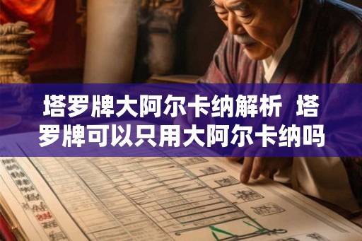 塔罗牌大阿尔卡纳解析  塔罗牌可以只用大阿尔卡纳吗