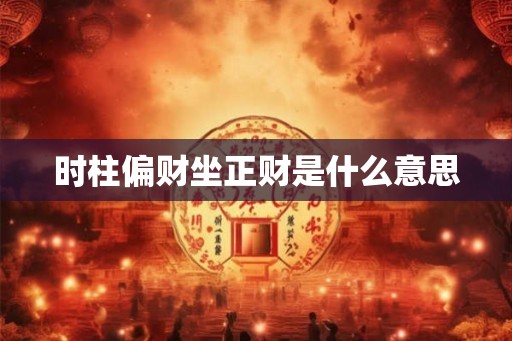 时柱偏财坐正财是什么意思