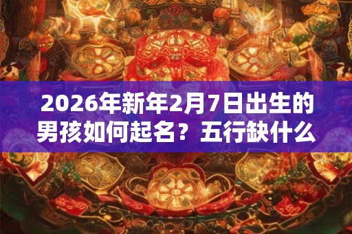 2026年新年2月7日出生的男孩如何起名？五行缺什么？