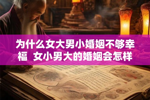 为什么女大男小婚姻不够幸福  女小男大的婚姻会怎样