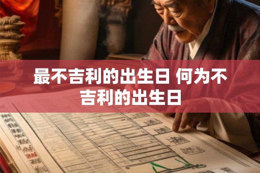 最不吉利的出生日 何为不吉利的出生日