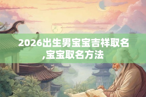 2026出生男宝宝吉祥取名,宝宝取名方法 2026出生男宝宝吉祥取名,宝宝取名方法
