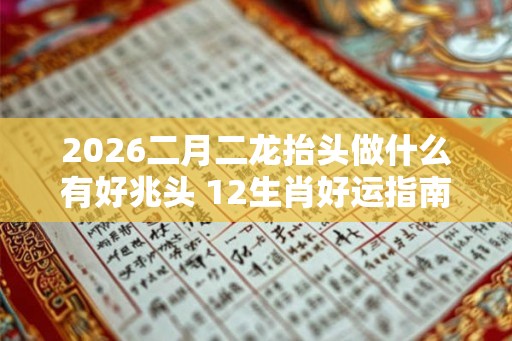 2026二月二龙抬头做什么有好兆头 12生肖好运指南 2026二月二龙抬头做什么有好兆头 12生肖好运指南