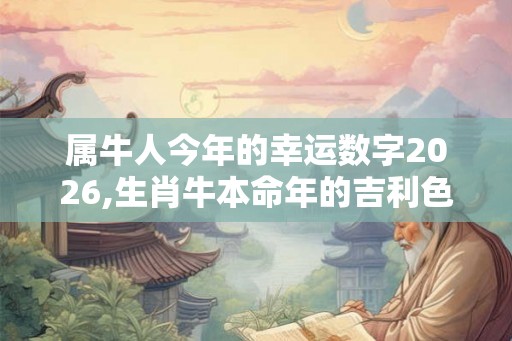 属牛人今年的幸运数字2026,生肖牛本命年的吉利色