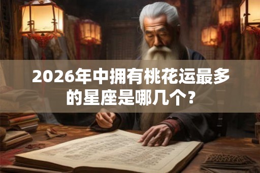 2026年中拥有桃花运最多的星座是哪几个? 2026年中拥有桃花运最多的星座是哪几个?