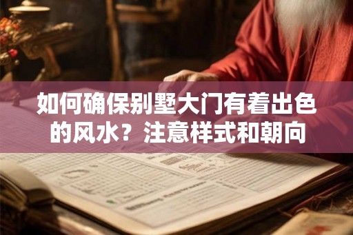 如何确保别墅大门有着出色的风水?注意样式和朝向 如何确保别墅大门有着出色的风水?注意样式和朝向