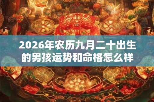 2026年农历九月二十出生的男孩运势和命格怎么样 2026年农历九月二十出生的男孩运势和命格怎么样