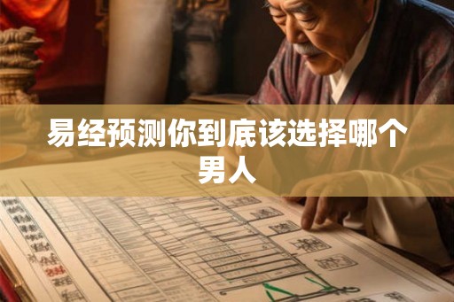 易经预测你到底该选择哪个男人