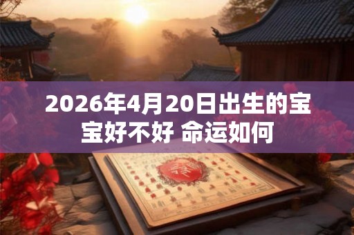 2026年4月20日出生的宝宝好不好 命运如何