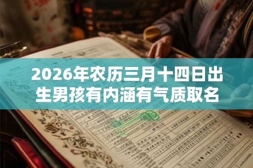 2026年农历三月十四日出生男孩有内涵有气质取名