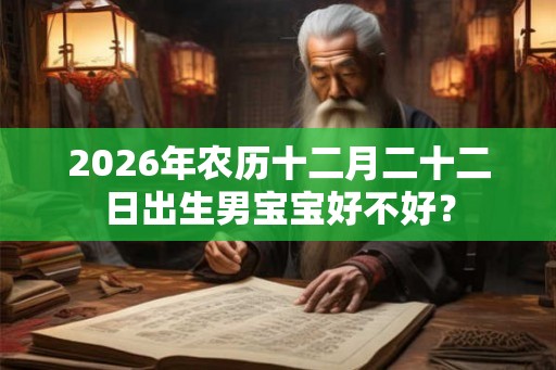 2026年农历十二月二十二日出生男宝宝好不好？