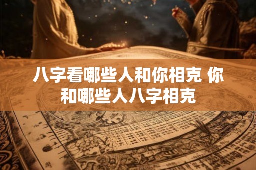 八字看哪些人和你相克 你和哪些人八字相克