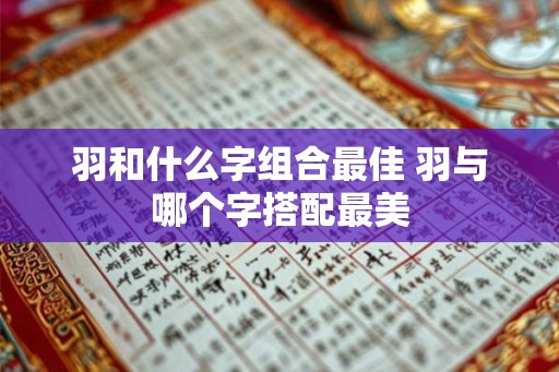 羽和什么字组合最佳 羽与哪个字搭配最美
