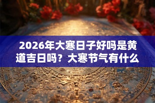2026年大寒日子好吗是黄道吉日吗?大寒节气有什么忌讳? 2026年大寒日子好吗是黄道吉日吗?大寒节气有什么忌讳?