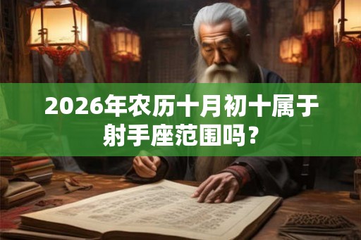 2026年农历十月初十属于射手座范围吗？