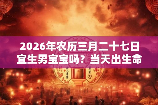 2026年农历三月二十七日宜生男宝宝吗?当天出生命运分析 2026年农历三月二十七日宜生男宝宝吗?当天出生命运分析