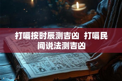 打嗝按时辰测吉凶  打嗝民间说法测吉凶