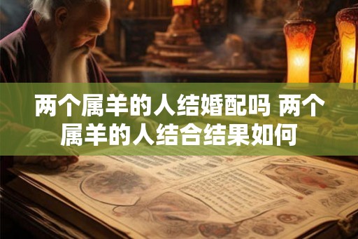 两个属羊的人结婚配吗 两个属羊的人结合结果如何