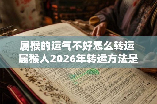 属猴的运气不好怎么转运 属猴人2026年转运方法是什么