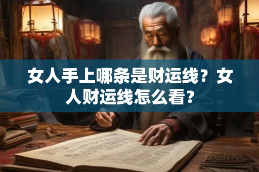 女人手上哪条是财运线？女人财运线怎么看？