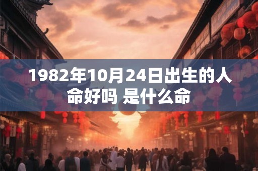 1982年10月24日出生的人命好吗 是什么命