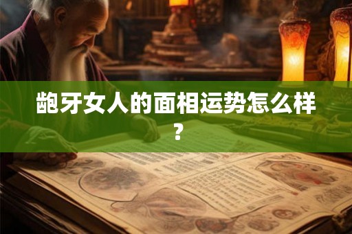 龅牙女人的面相运势怎么样？
