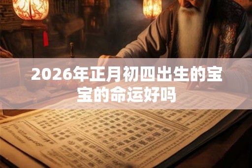 2026年正月初四出生的宝宝的命运好吗