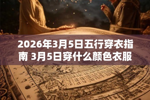2026年3月5日五行穿衣指南 3月5日穿什么颜色衣服