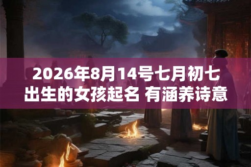 2026年8月14号七月初七出生的女孩起名 有涵养诗意